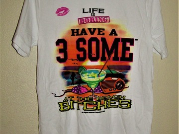 Liquidación / Lote Mayorista: NEW lot 18 T-Shirts Life is boring L,M,S, 6 of each size Unisex