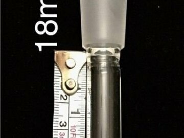 Post Now: 3.5" Thick Glass 18mm /18mm Downstem w/6 Cuts