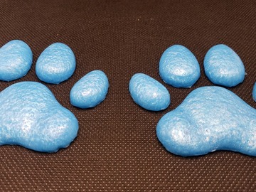 Selling with online payment: Ocean Blue Silicone Cat Paw Pad Toe Bean Sock for Cosplay