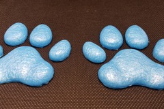 Selling with online payment: Ocean Blue Silicone Cat Paw Pad Toe Bean Sock for Cosplay