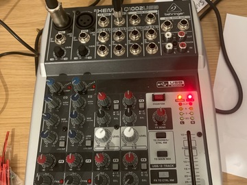 Rent per night (24 hour rental): Behringer Xenyx Q1002USB mixer