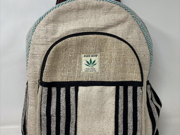 Post Now: All Natural 100% Pure Hemp Unisex Handmade Backpack