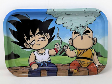 Post Now: Collectible Metal Rolling Tray "Goku and Krillin" Design