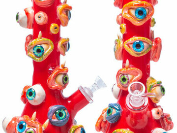 Post Now: 3D Hand Painted ALL EYES  Bong
