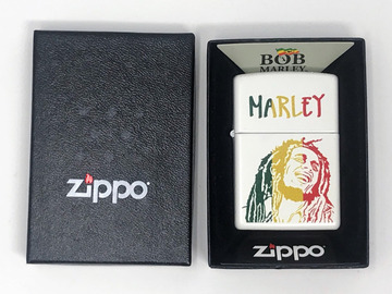 Post Now: Zippo Lighter -  Bob Marley Image