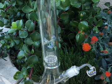 Post Now: 16" Beaker Bong, Thick Glass Shower & Dome Perc w/Ice Catcher, Qu