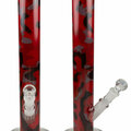 Post Now: Weed Star Red Splatter Glass Bong