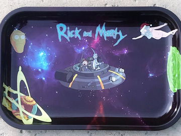 Post Now: Collectible Rick and Morty Design Metal Rolling Large Tray
