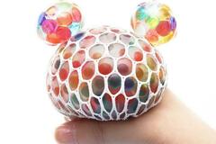 Liquidation/Wholesale Lot: 10pcs Vent Hand-squeezed Squeeze Toys Colored Beads Grape Balls