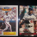 Liquidation/Wholesale Lot: 1986/1993 topps Darryl strawberry #8 and #398