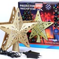 Bulk Lot (Liquidation & Wholesale): Christmas Tree Topper Light-UP LED GOLD STAR Projector