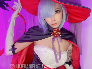 Selling with online payment: Rem from Re:Zero Cosplay Witch Costume