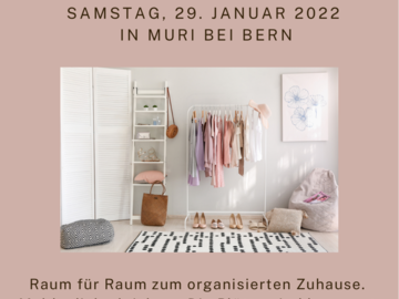 Workshop offering (dates): Home Organizing - Aufgeräumt ins neue Jahr starten!