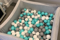 Rent per night (24 hour rental): KiddyMoon 90cm sq, 40cm h ballpit w/300 balls
