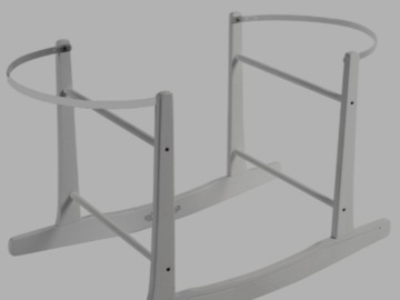 Rent out Weekly: Clair de lune white moses basket
