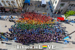 Selling with online payment: Ithaca is Love Metal Print 12x18