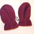 Vente: Moufles bordeaux / violettes en polaire 1/2 ans