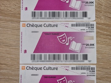 Vente: Chèques Culture Up (50€)