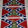 Comprar ahora: BRAND NEW License Plates "Rebel" Confederate Flag American Flag 