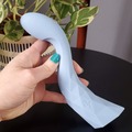 Selling with online payment: L'Amourose Prism V silicone waterproof vibrator- sky blue