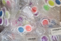 Liquidation/Wholesale Lot: 125 Sets of 3 Simple Dimple Pop It Toy Keychains
