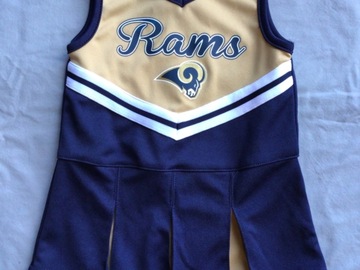 Selling A Singular Item: LA Rams Toddler Cheerleader Dress Size 18 Months