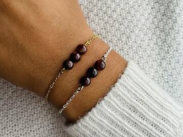 Sale retail: Bracelet Œil de taureau - Collection ISIS-3 perles