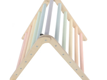 Rent per night (24 hour rental):  Sawdust & Rainbows Pastel Compact Wee'UN Climbing Frame