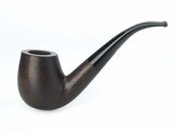 Post Now: Muxiang Classic Ebony Bent Tobacco Pipe