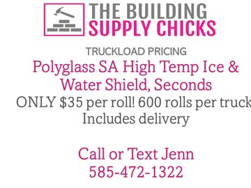 Contact Seller to Buy: High Temp Ice & Water Shield