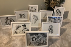 Rent per night (24 hour rental): Hand-drawn Wedding Centrepieces/Table Number Alternative 