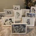 Rent per night (24 hour rental): Hand-drawn Wedding Centrepieces/Table Number Alternative 