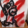 Sell Artworks: Homer Simpson Abstract Freestyle On Canvas