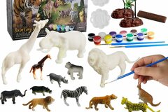 Liquidation/Wholesale Lot: Animals Painting Craft Kit – Animals & Paint Included