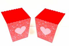 Liquidation/Wholesale Lot: Multi-Purpose Red Plastic Hearts Bucket