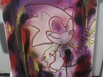 Sell Artworks: New Age Sonic Freestyle on Canvas