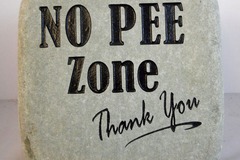Selling: NO PEE ZONE garden sign