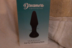 Selling with online payment: Dreamers Signature Line Anal Toy with Rotating Beads 