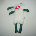 Vente au détail: Doudou mouton blanc - vert mandala