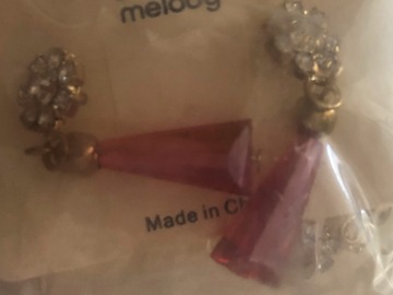 Buy Now: 12 pairs of Rhinestone Stud Multi-color Dangle Earrings