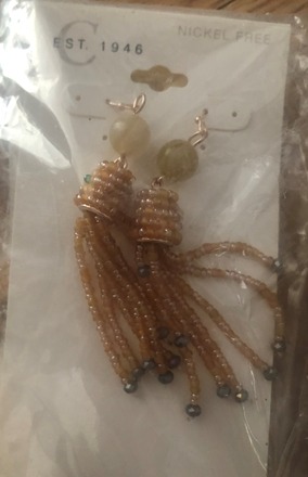 15 Various Rhinestone Gold and Silver Tone Dangle Earrings