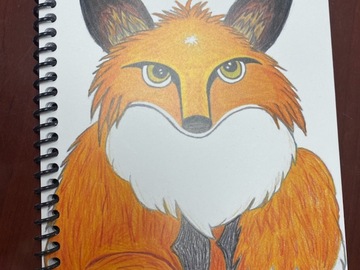 Selling: PCMS Fox Art Notepad- Color