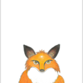 Selling: PCMS Fox Art Note Card Set- Color 