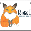 Selling: PCMS Fox Art License Plate- Color