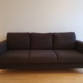 Myydään: Brown 3-seater Couch / Sofa