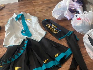 Selling with online payment: Hatsune Mike Vocaloid Cosplay (Size Woman’s Medium/Large)