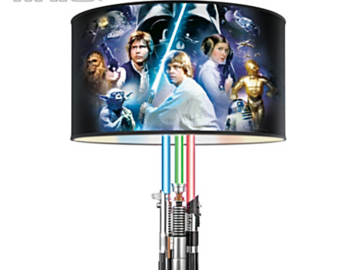 Comprar ahora: Star Wars Original Trilogy Lamp With Illuminated Lightsabers