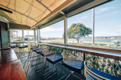 Book a table | Free: Work remotely with a panoramic view of the Davistown waterfront