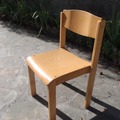 Vente: Chaise bois haute (pour 5 ans/ assise à 36 cm du sol)	en TBE