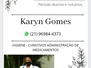 Atendimento domiciliar: Karyn Gomes 